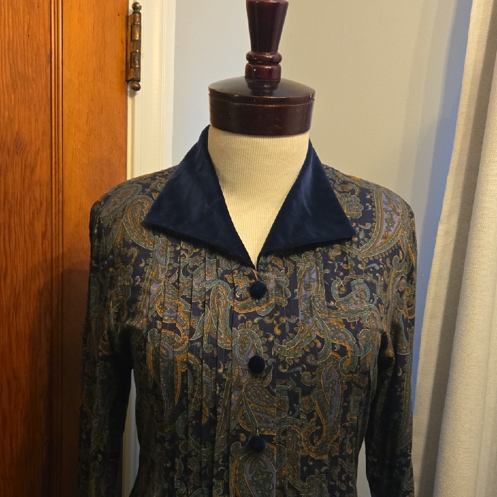 Stunning Vintage Carin Stevens Paisley Women's Dress